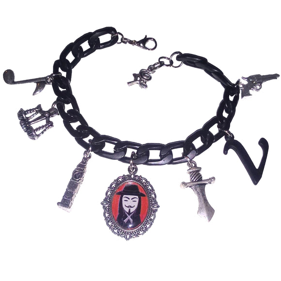 V for Vendetta kokeshi bracelet