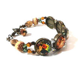 Bracelet with illustrations by Alfons Mucha