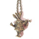 Bronze rabbit pendant from Alice in Wonderland