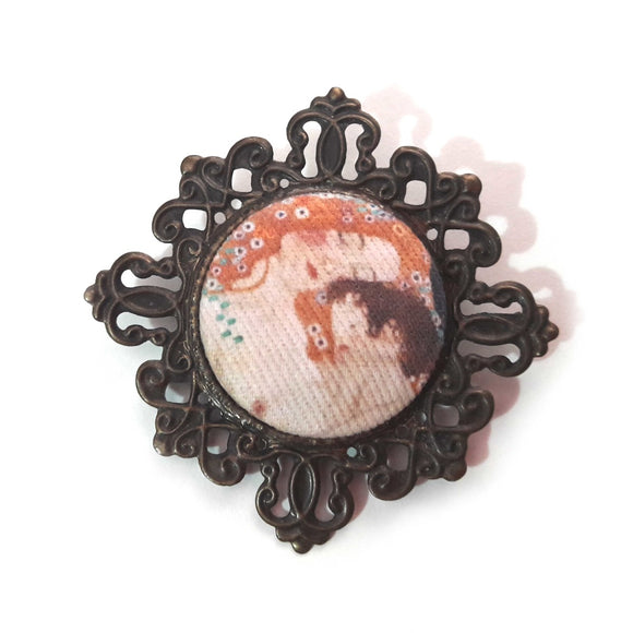 Broche botón Maternidad de Klimt