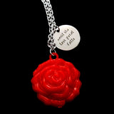 Long rose-mirror necklace Beauty and the Beast