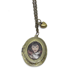 Wonder Woman locket necklace
