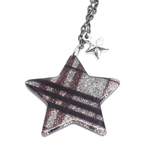 Tartan star necklace
