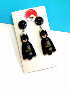 Bat Kokeshi Earrings
