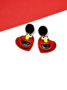 Elmo Heart Earrings 