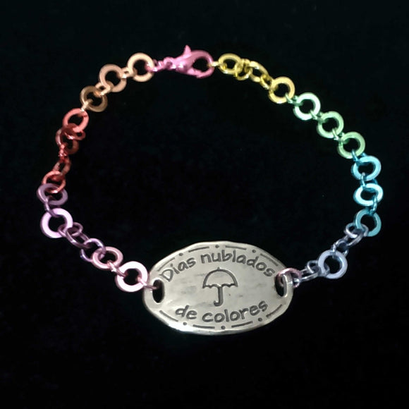 Colorful cloudy days bracelet