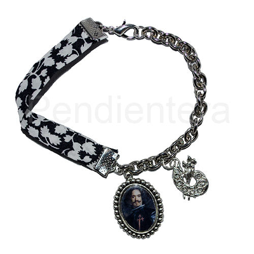 Self-portrait of Velázquez fabric bracelet