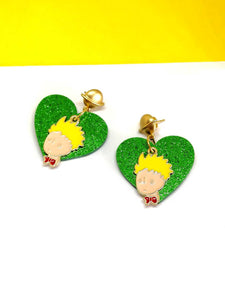 The Little Prince and hearts earrings