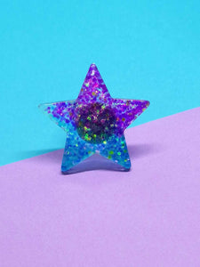 anillo Estrella glitter