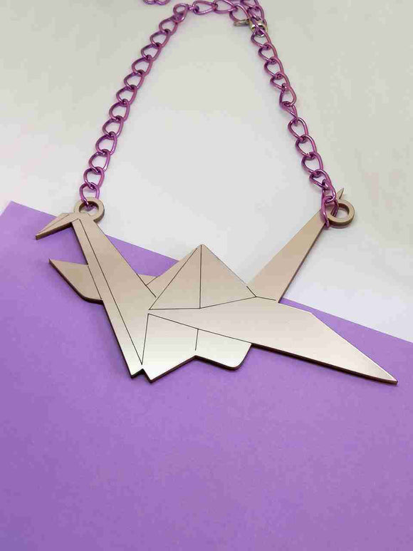 Origami Crane Pendant