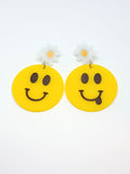 Smile and daisies earrings