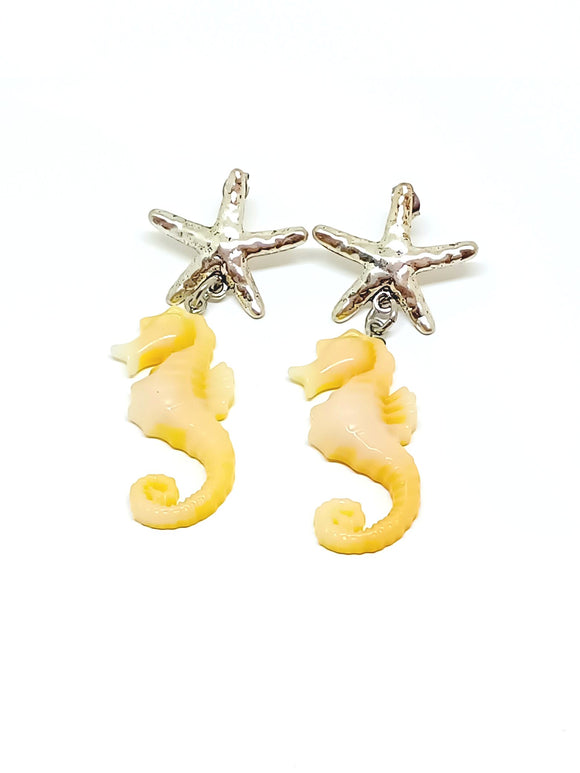 Horses and starfish earrings