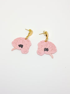 Pink Poppies Earrings