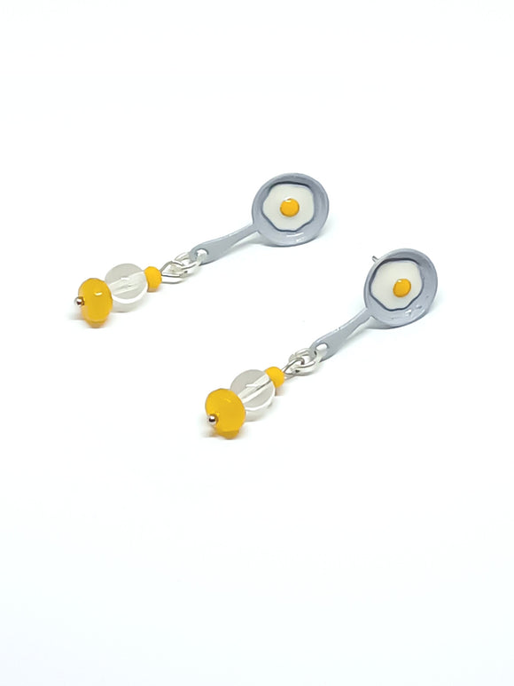 Fried eggs earrings