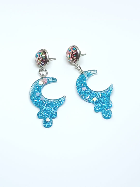 Blue Moons Earrings