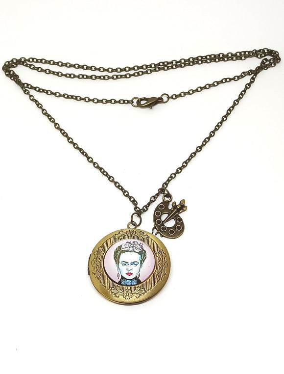 Frida locket necklace