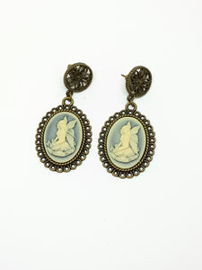 Fairy cameo earrings 