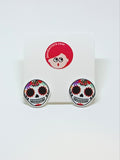 Mexican skull mini earrings