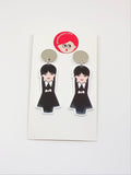 Kokeshi Wednesday Earrings