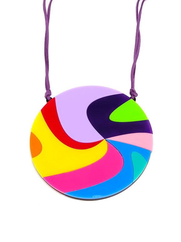 Colorful Swirl Pendant 