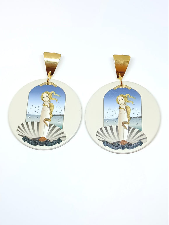 Pendientes Kokeshi Venus de Botticelli