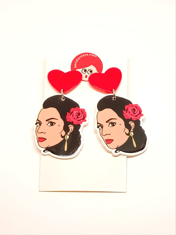 Lola and hearts earrings
