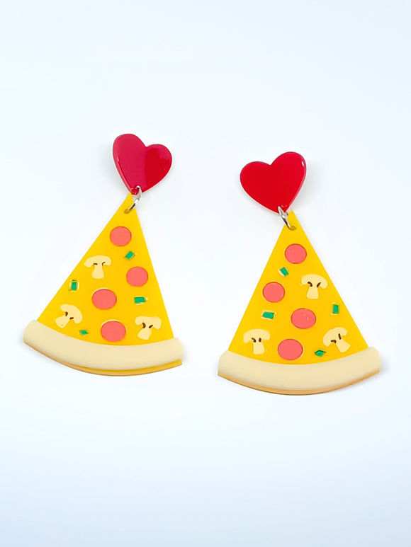 Pizza Earrings