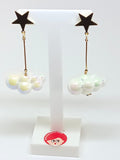 Clouds and stars earrings