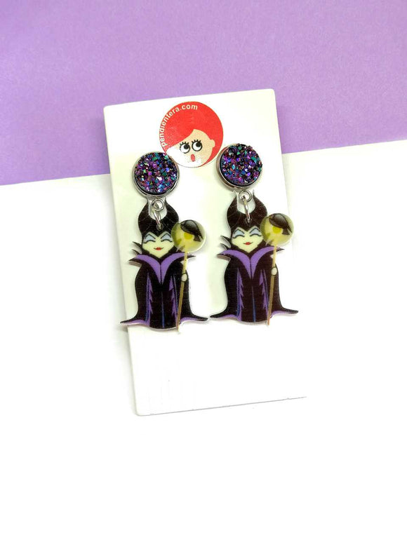 Kokeshi Maleficent Earrings