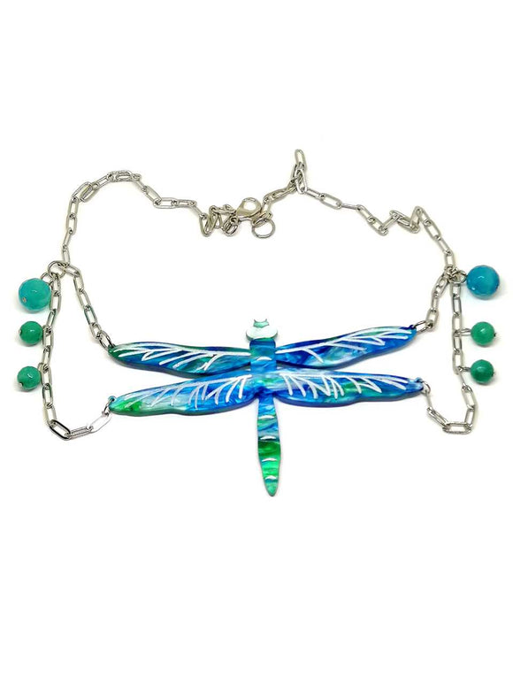 Meraki Blue Dragonfly Pendant