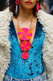 Retro psychedelia necklace