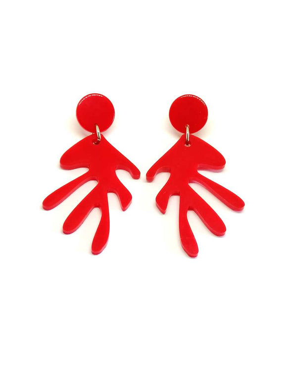 Red Algae Earrings