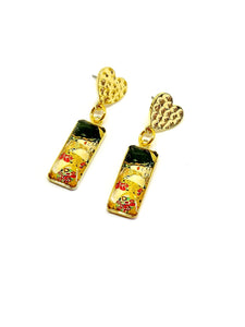 Klimt's Kiss Earrings 
