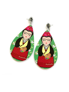 Kokeshi Frida Earrings 