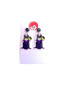 Kokeshi Maleficent Earrings