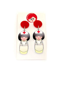 Kokeshi Nurse Earrings