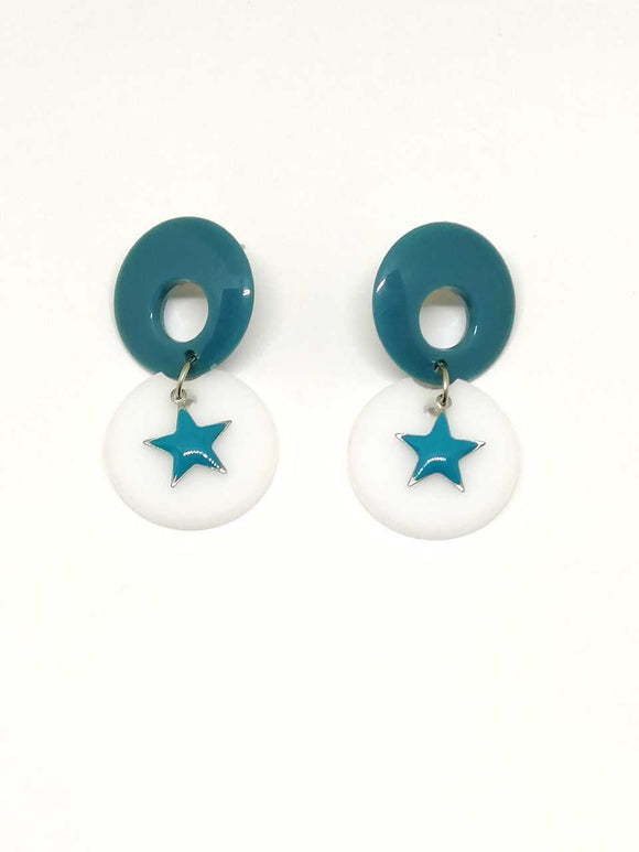 Blue Star Earrings 
